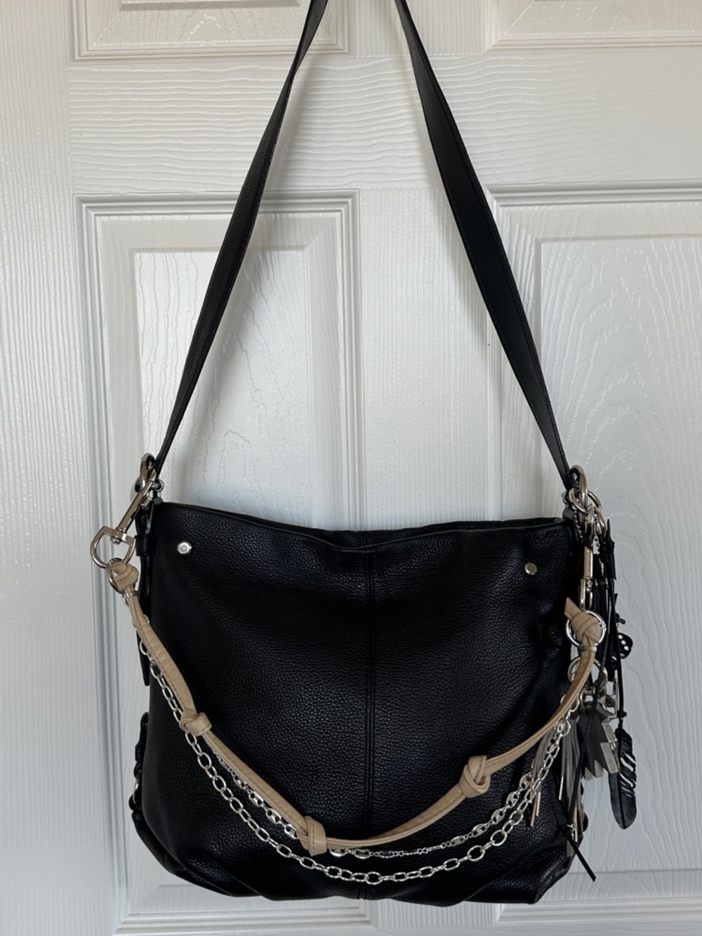 Coach Upcrafted Pebbled Leather Soho Duffle Shoulder Bag Dyed Charms